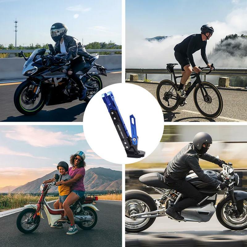 Dirt Bike soporte de Pie ajustable para Motor de motocicleta, Scooter, moto, lados modificados