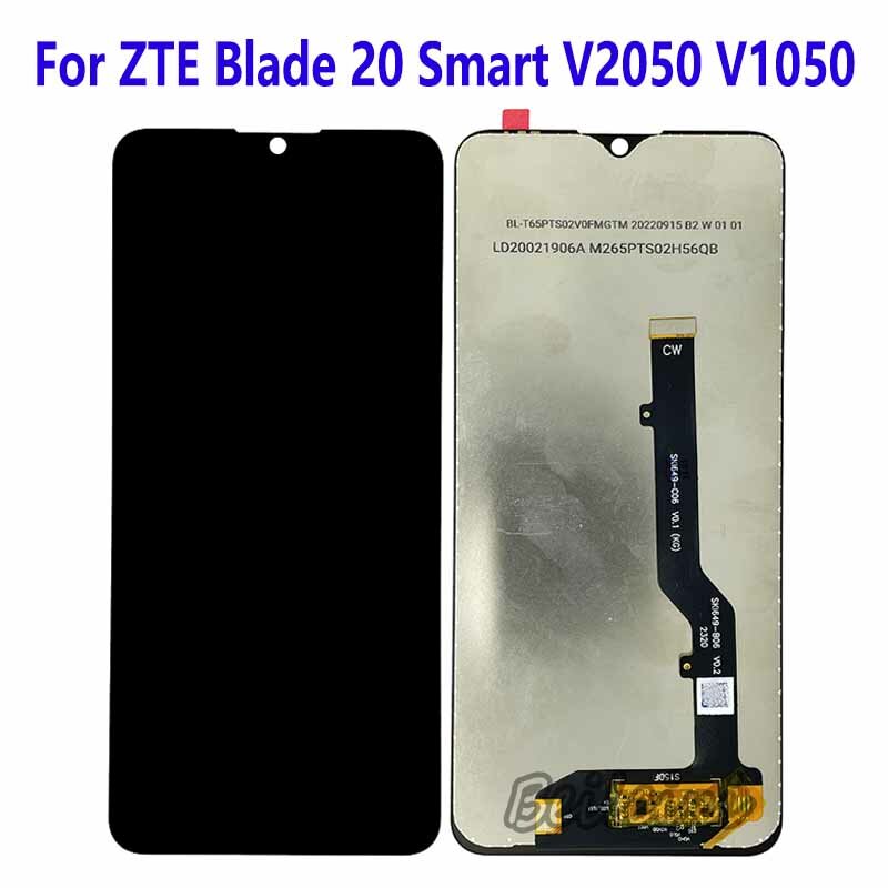 Pantalla LCD táctil para ZTE Blade 20 Smart V2050, montaje de digitalizador, accesorio de repuesto