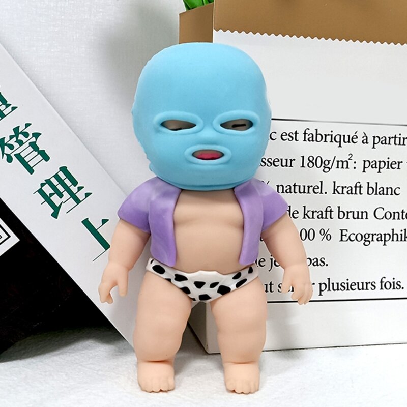 Giocattolo antistress Bambola sabbia mascherata comprimibile Giocattolo scherzo pratico Regalo compleanno per bambini