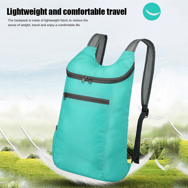Plecak kempingowy 20L Przenośny, ultralekki, wodoodporny nylonowy plecak męski na zewnątrz Składany plecak sportowy do podróży i pieszych wędrówek o dużej pojemności