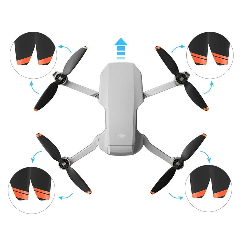 Hélices para DJI Mini 2/Mini SE Drone, ala de repuesto, peso ligero, accesorios de hoja, piezas de repuesto para Mini 4K, accesorios de RC-N1