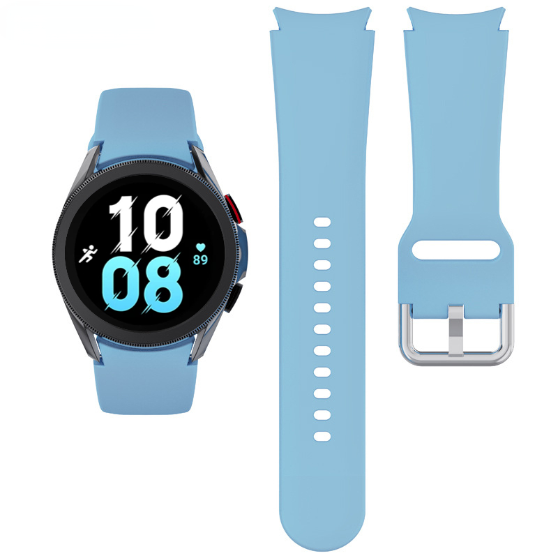 Bracelet de rechange en silicone pour montre de sport, bracelet classique, Samsung Galaxy Watch 6 5 4, 44mm, 40mm, 45mm, 47mm, 43mm, 46mm