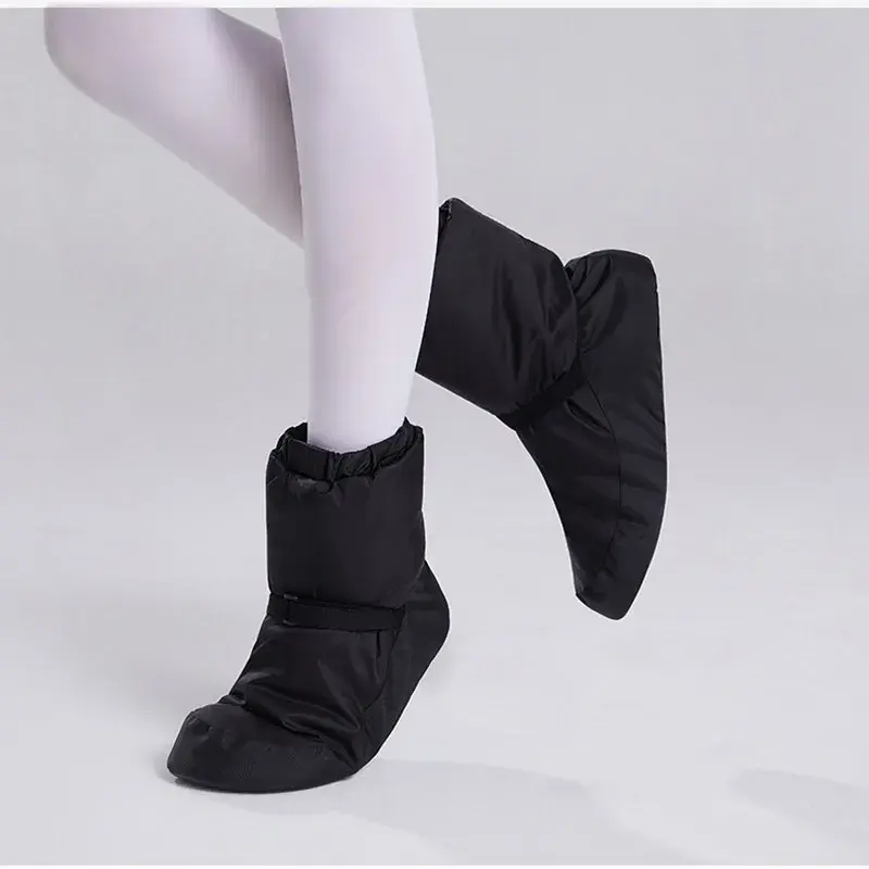 Зимние балетные ботинки для танцев внутри страны, ботинки для современных танцев, хлопковые теплые ботинки для тренировок, балерина, обувь для взрослых