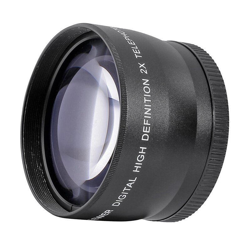58mm 2X Telephoto Lens Tele Converter for Canon Nikon Sony Pentax 18-55mm