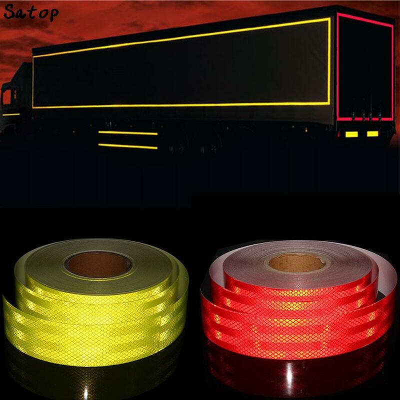 5cm*45m High Visibility Retro Reflective Sheeting Roll Engineering Grade Red For Motorcycle Truck Vehicle Reflective Truck Tapes