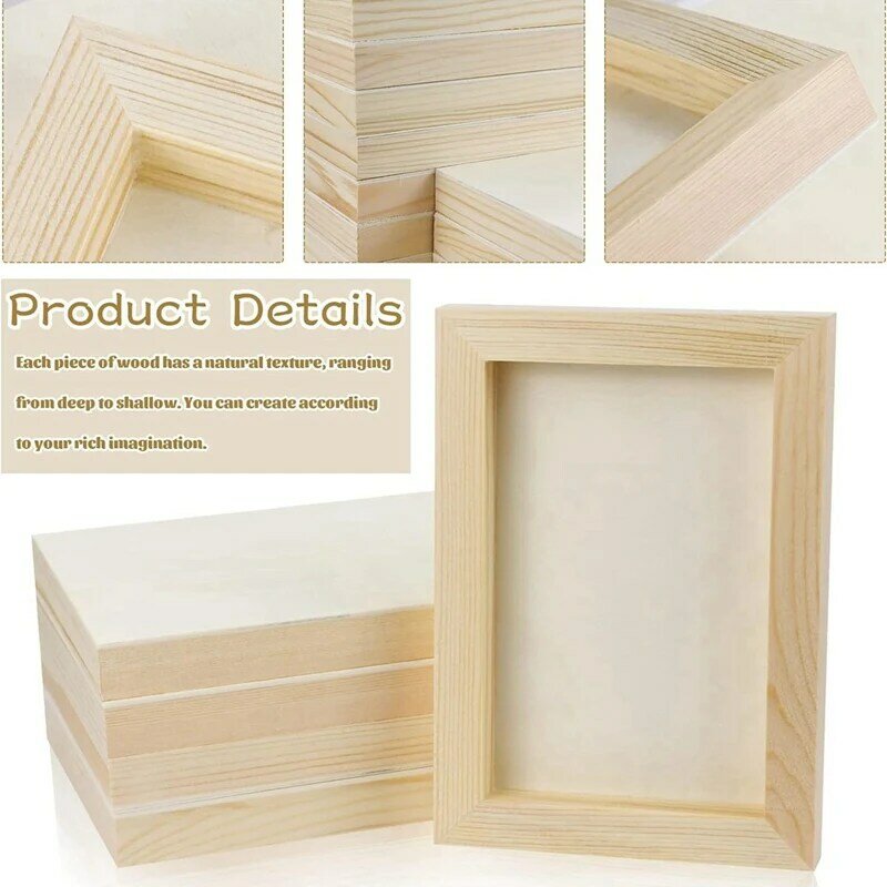 لوح خشبي غير مكتمل للرسم ، لوح قماشي ، فنون ، استخدام صب بالزيوت ، أكريليك ، متين ، 5.5 × 7 بوصة ، 10