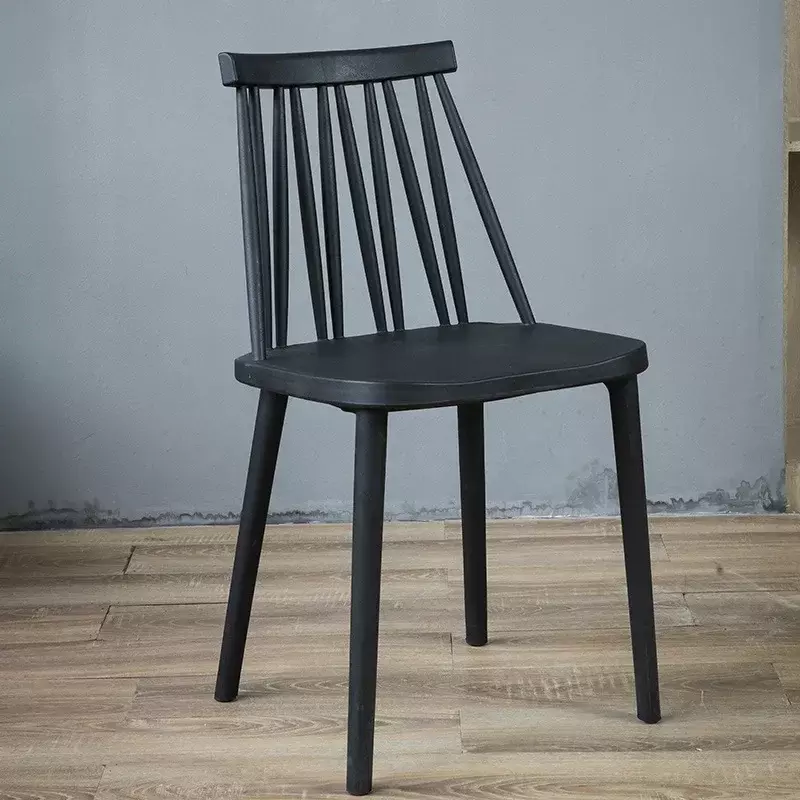 Chaise nordique moderne et minimaliste avec dossier en plastique, tabouret paresseux, table de loisirs, chaise de salle à manger, chaise de café, chaise de thé au lait