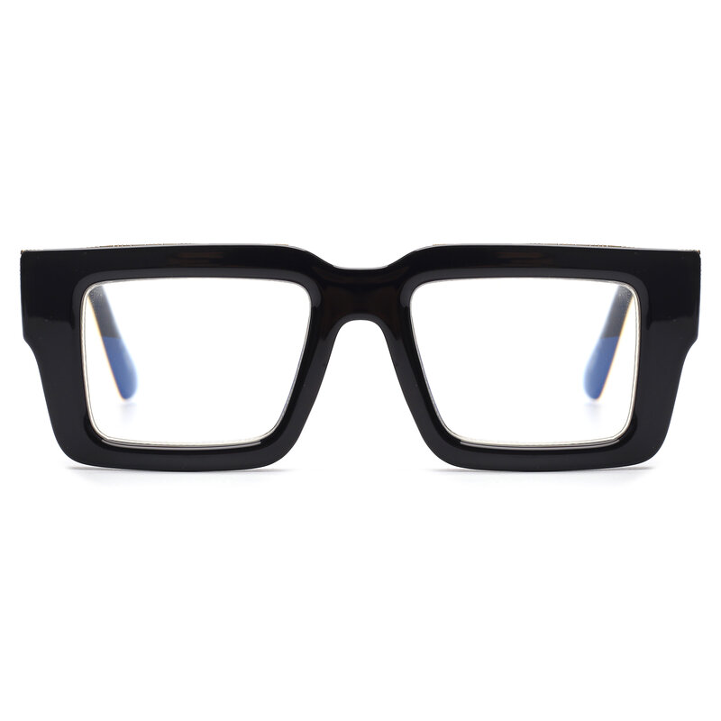 JM  Square Reading Glasses for women, Blue Light Blocking Computer Readers UV400