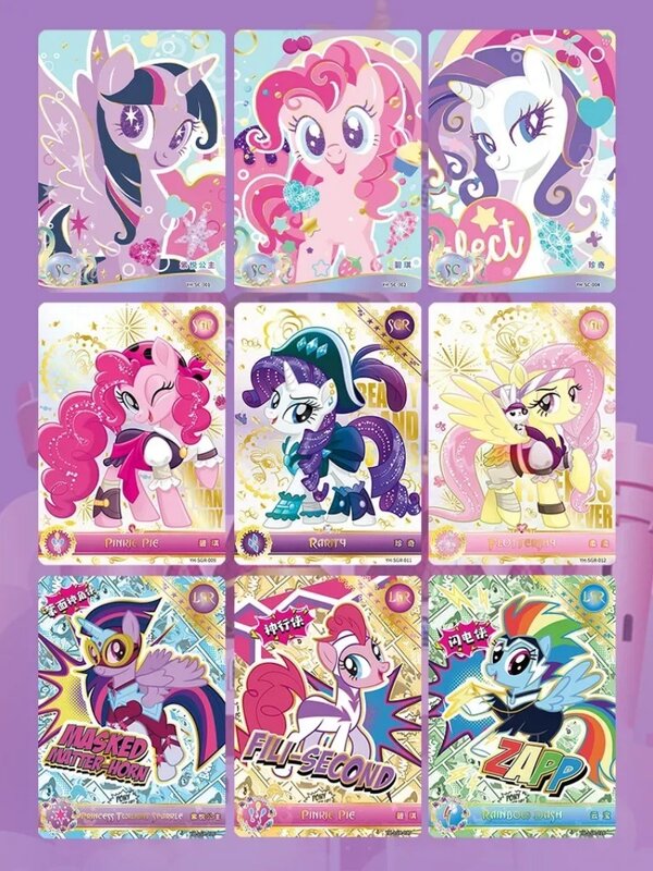 KAYOU-tarjeta de My Little Pony, tarjeta eterna de la amistad de fiesta divertida, paquete Huiyue, tarjetas de colección SGR raras, tarjeta de princesa