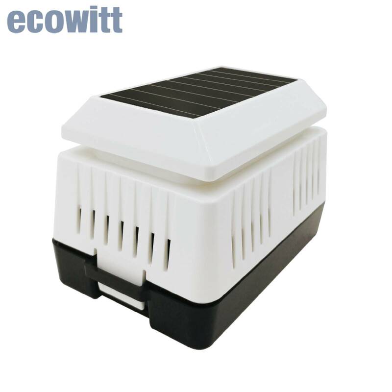 Ecoewitt wh41 pm2.5空気センサーモニターaqi検出器ソーラー/バッテリー電源アクセサリのみ、単独では使用できません