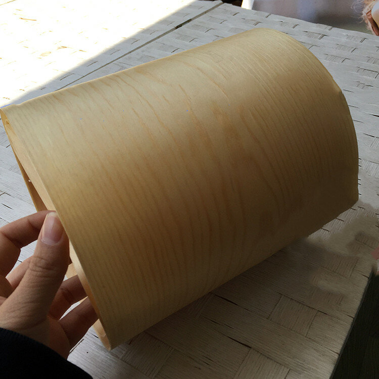 2X Natural Genuine Chinese Pine Wood Veneer 20cm x 2.5m 0.2mm Thickness C/C
