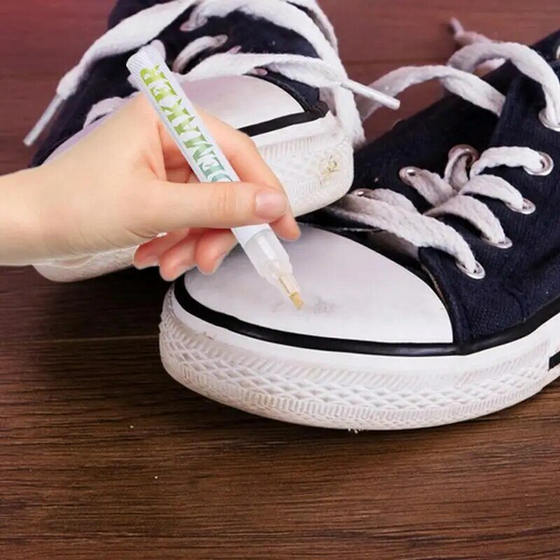 ปากกามาร์กเกอร์รองเท้าสำหรับรองเท้าผ้าใบ20ก. อุปกรณ์ทำความสะอาดรองเท้าสีขาวมีประสิทธิภาพปากกามาร์กเกอร์รองเท้าน้ำหนักเบา
