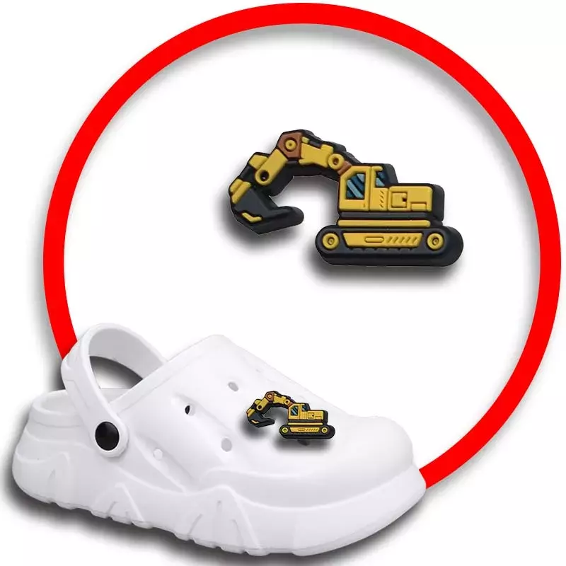 1pcs Pins for Crocs Charms Shoes Accessories Yellow Car Decoration Jeans Women Clogs Buckle Kids Favors Men Badges Boy Girl Gift