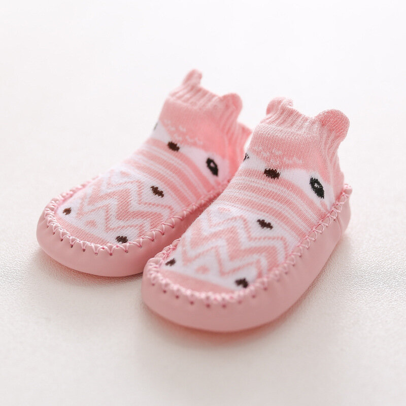 Skarpety dziecięce kapcie z gumowe podeszwy dziewczynka chłopiec niemowlę nowonarodzone dzieci skarpety podłogowe buty antypoślizgowe miękkie podeszwy dziecięce bawełniane skarpety