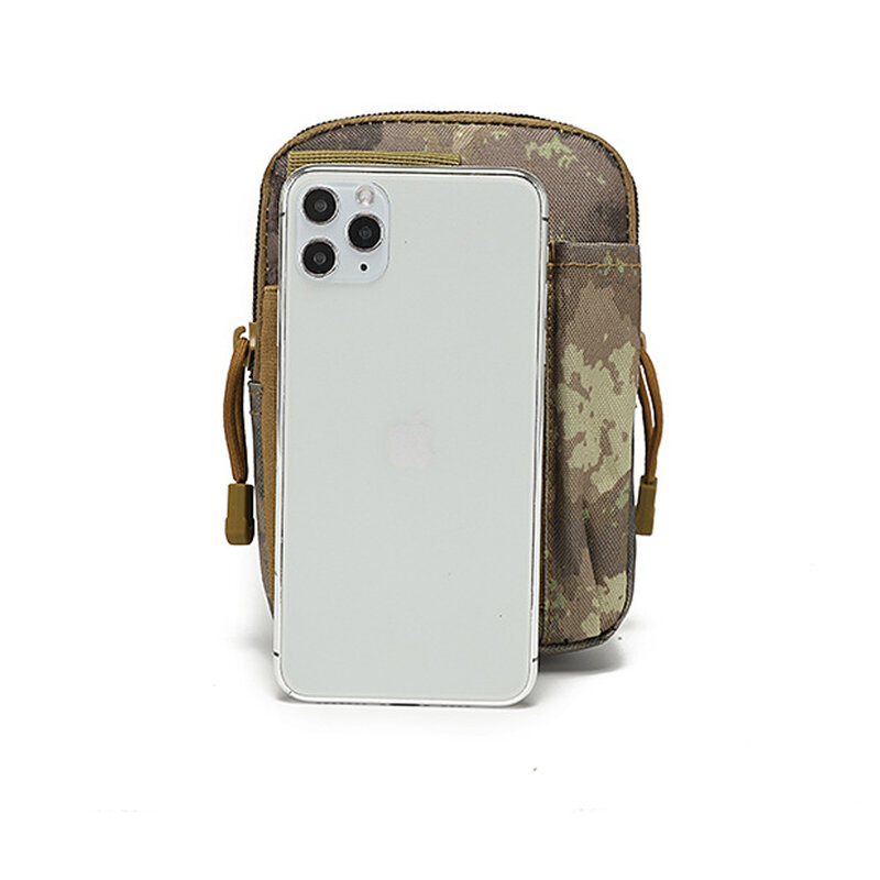 Bolsa táctica Molle para hombre, riñonera militar con bolsillo para teléfono móvil, bolsa para correr, viaje, Camping, espalda suave