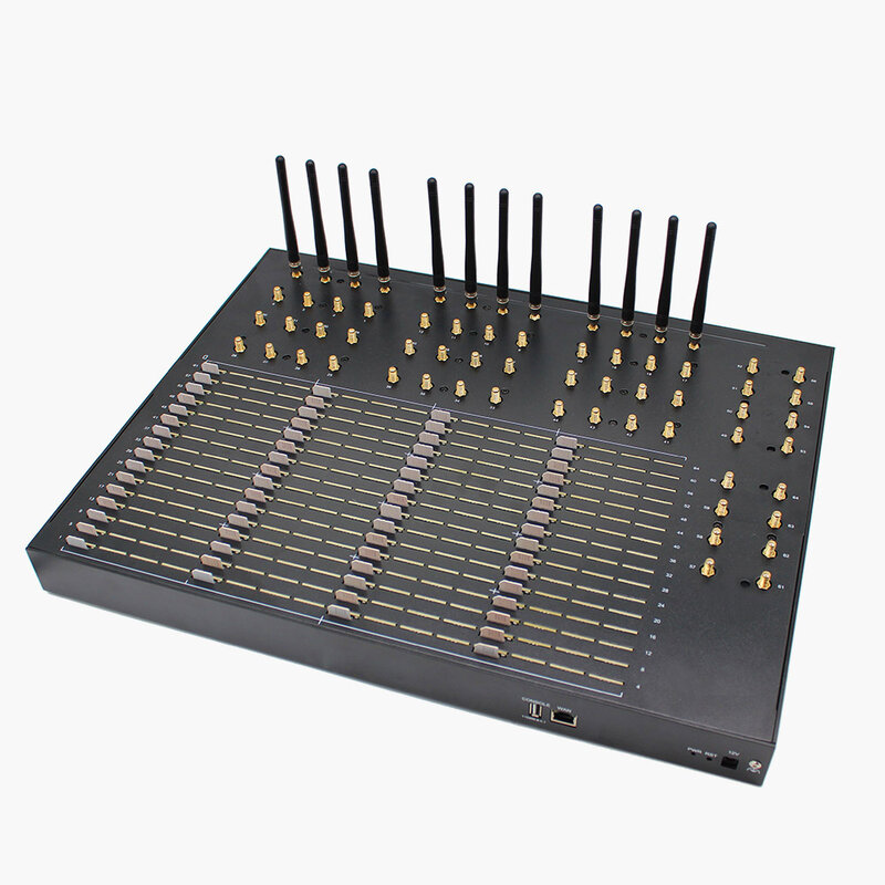 4G SK64-64 SMS Gateway 64 ports 64 sim cards Voip Products API HTTP SMPP connect sms sending gsm sk 64  ports sms gateway modem
