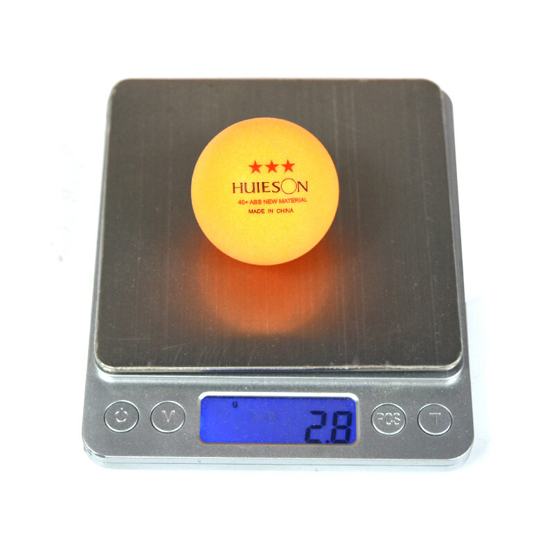 Huieson 3 성 레벨 탁구공, 신소재 ABS 훈련 탁구공, 흰색 및 노란색, 2.8g, 50 100 PCs, 40 + mm