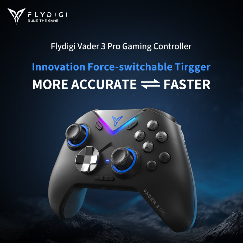 Flydigi Vader 3 Pro Gaming Controller Wired Wireless BT Innovation Force-switchable Tirgger Support PC/NS/Mobile/TV Box Gamepad