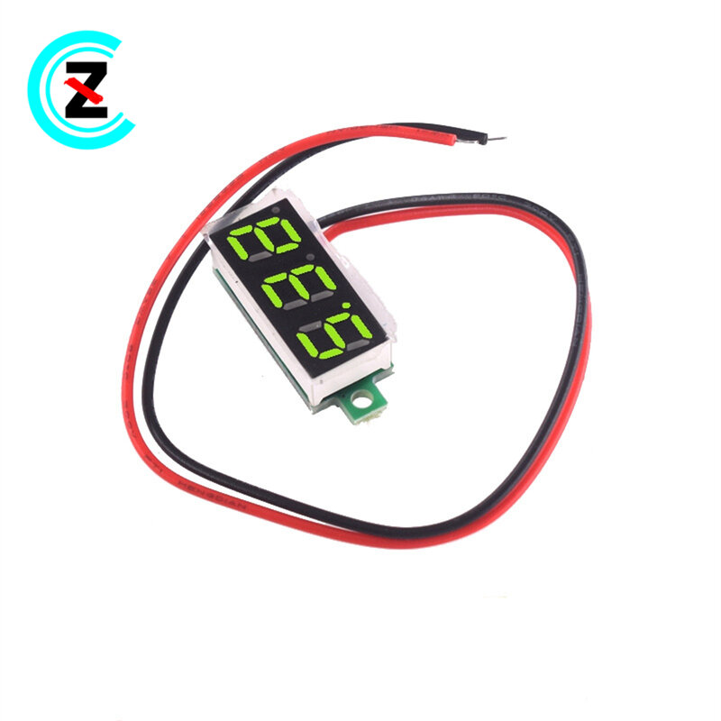 0.28 inch small digital digital display DC voltmeter first two lines DC2.5-40V adjustable reverse protection ZN028-V2.0