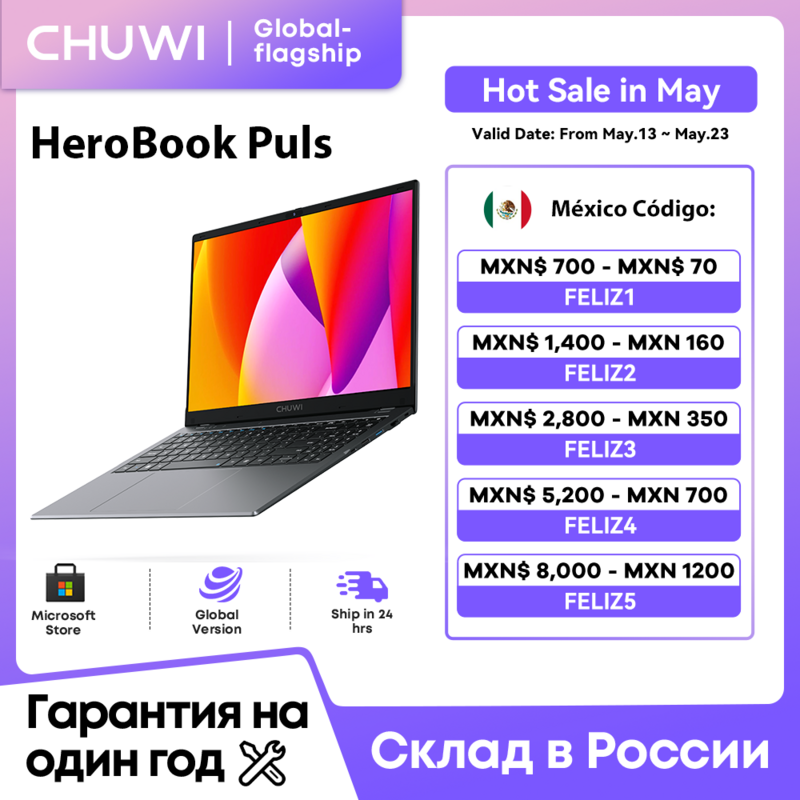 Chuwi 15.6 "Herobook Plus Laptop Intel N4020 8Gb Ram 256Gb Ssd 1920*1080P Computer Windows 11 Volledige Lay-Out Toetsenbord Laptop