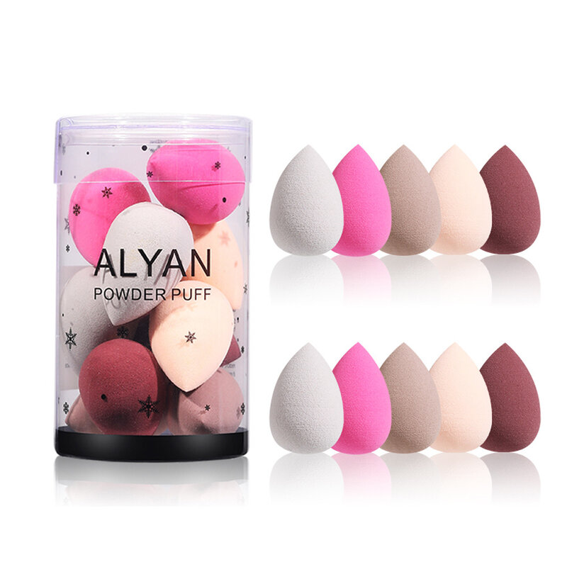 Mini jajko kosmetyczne puszek kosmetyczny na sucho mokry makijaż Puff z gąbką poduszka podkład puder Make Up akcesoria