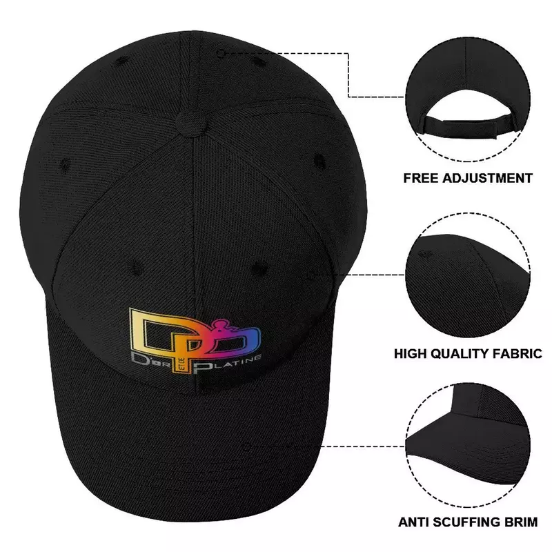 남녀공용 골드 플래티넘 야구 모자, 생일 브랜드 모자