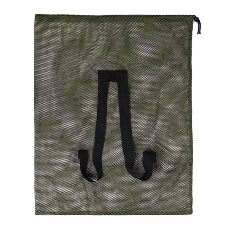 Correas de hombro ajustables para caza, bolsa de señuelo de malla con correas de hombro, suministros de caza al aire libre, Verde