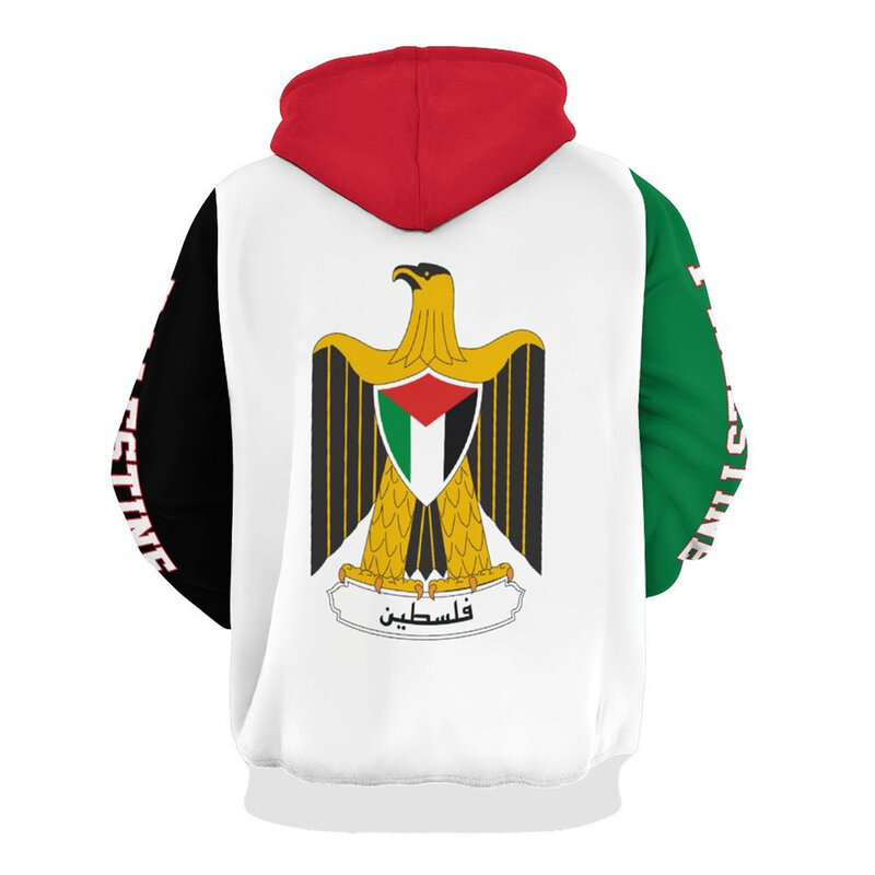 Nowa bluza z kapturem Unisex 3D przeciwstawia się wojennej palestyńskiej fladze 3D nadruk męski i damski swobodny pulower w stylu Harajuku uliczny w rozmiarze europejskim