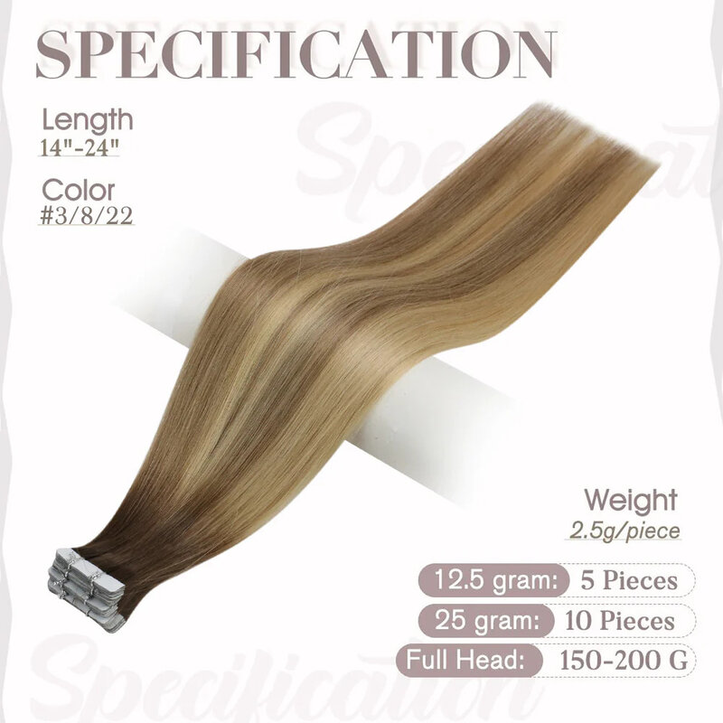 Full Shine Virgin Injection Tape in Human Hair Extensions Invisible Hand Tied Tape in Hair Extension Human Hair Natural Adhesive