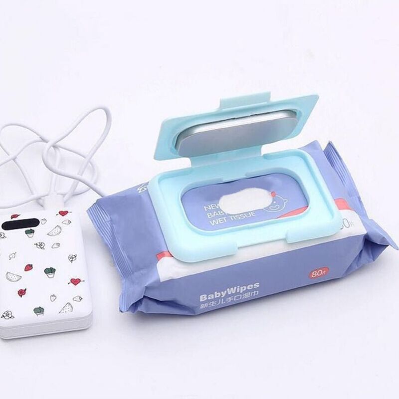 Dispenser tisu bayi portabel USB, pemanas tisu bayi portabel USB, penutup kotak pemanas serbet, penghangat kertas tisu Mini Universal