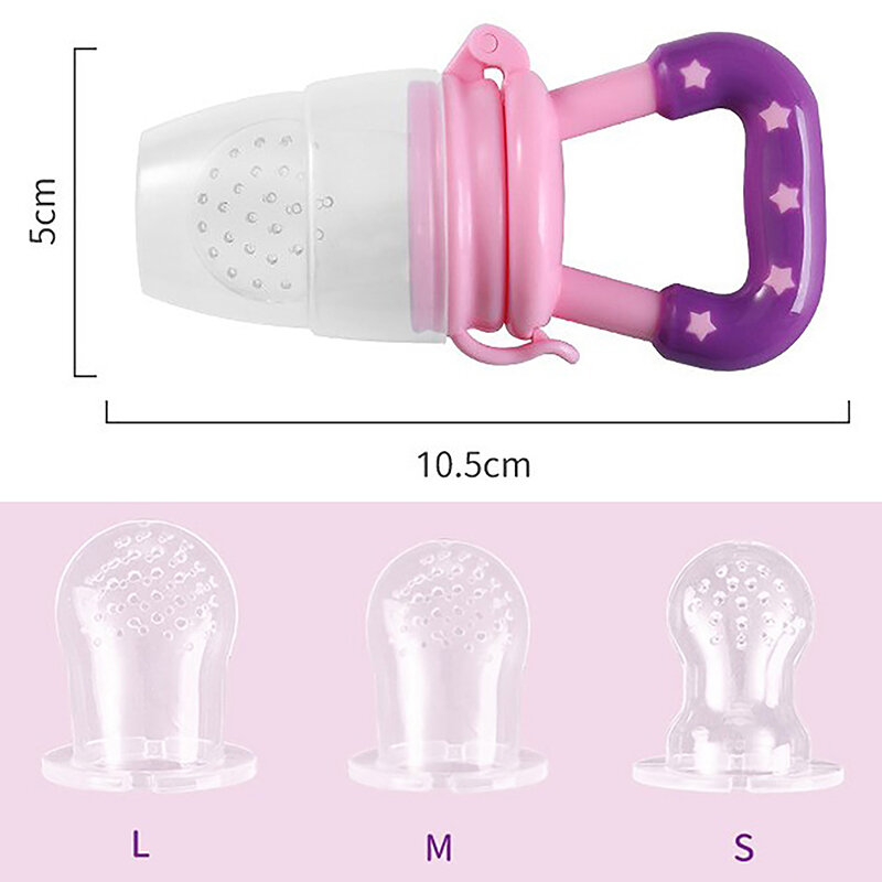 New Baby Fruit Feeder Pacifier Teething Toys Fresh Food Feeder Infant Fruit Nipple Silicone Pouches for Toddlers Kids Boy Girl