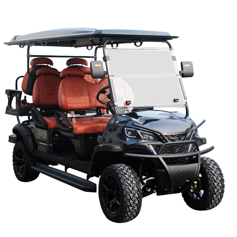 Yangzhou Whanlong Electric Vehicle Offroad Buggy 4+2 Seats Golf Trolley Electric Golf Cart