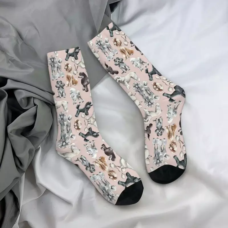 Oodles Of Poodles Socks Harajuku Sweat Absorbing Stockings All Season Long Socks Accessories for Unisex Gifts