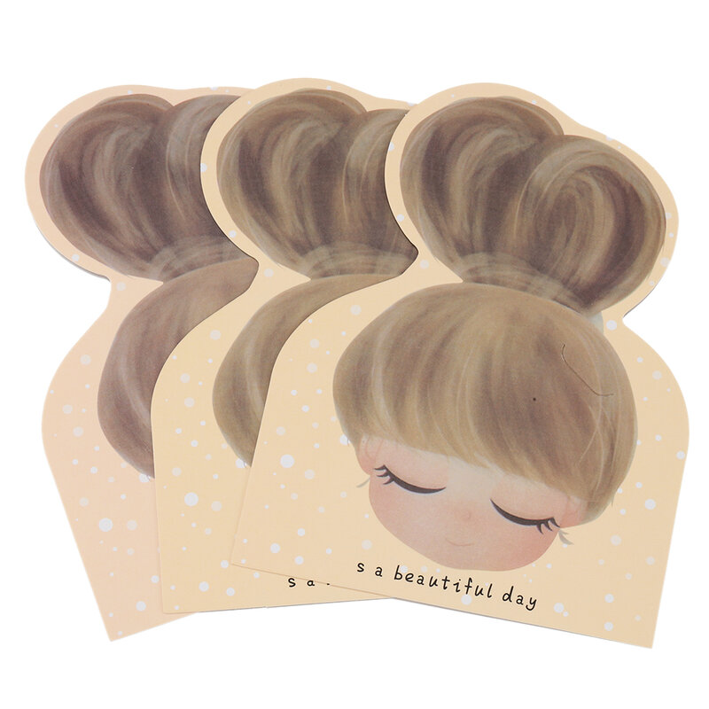 50 buah/lot baret kemasan kartu kertas lucu gadis kecil kartu tampilan untuk DIY hiasan kepala jepit rambut penjepit rambut tag ritel pemegang
