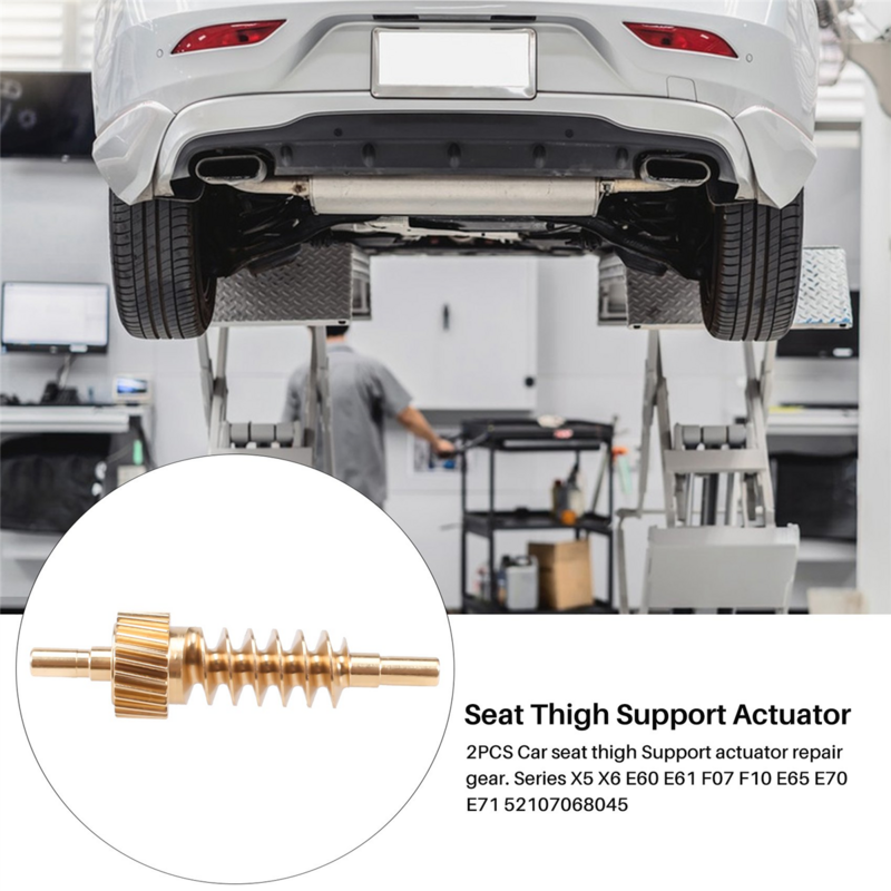 2PCS Car Seat Thigh Support Actuator Repair Gear for 5 7 Series X5 X6 E60 E61 F07 F10 E65 E70 E71 52107068045