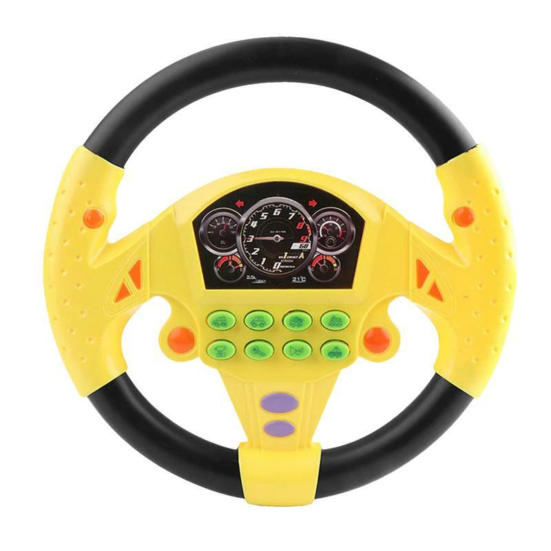 Kids Steering Wheel Simulated Steering Wheel Simulator Toy With Light And Sound Multifunctional Kids Toys Educational Toys