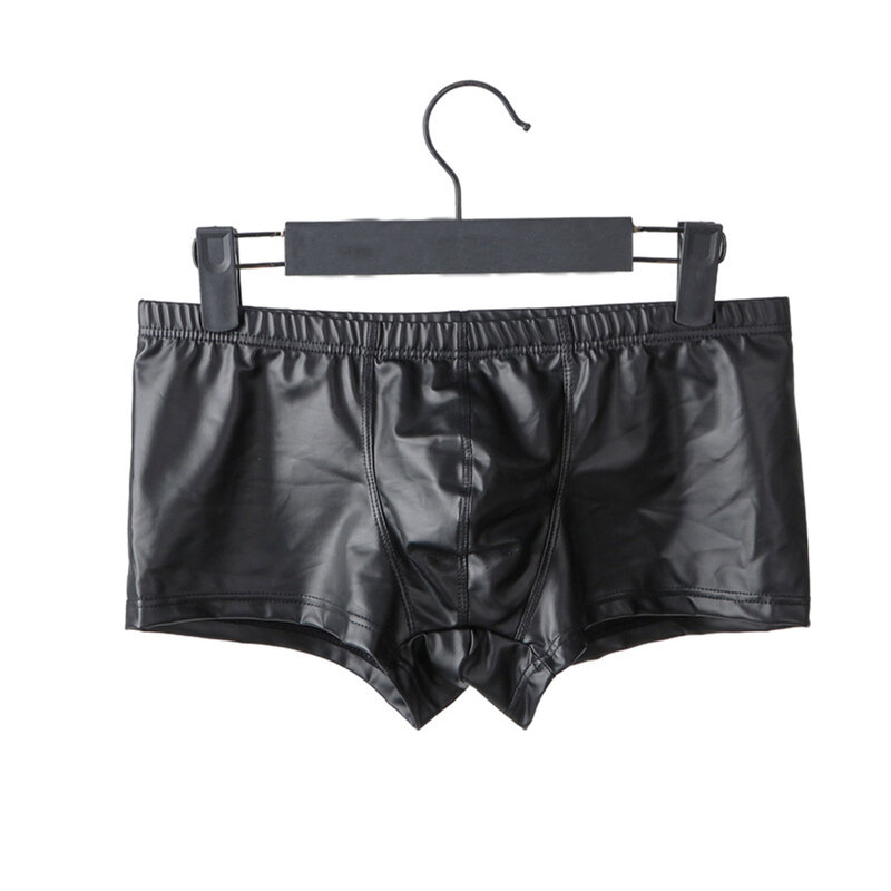 Einzigartiges Design Homosexuell Männer Unterwäsche Boxer Slips Kofferraum, Metall engen Verband Leder, m ~ 3xl Größen, Polyurethan Stoff, stilvollen Look
