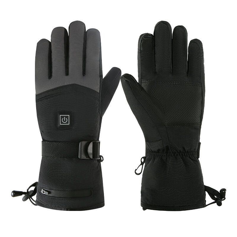 Inverno escursionismo caccia touch screen guanti riscaldanti ricaricabili a prova di freddo campeggio equitazione sci guanto elettrico addensato all'aperto