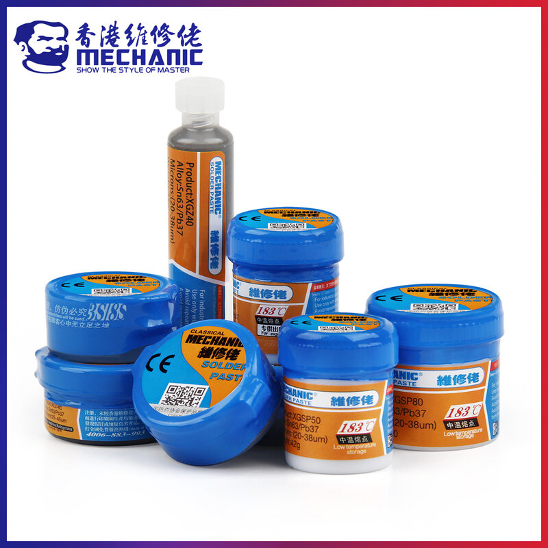 MECHANIC XG Series 183℃ Tin Solder Paste Environment Friendly Soldering Flux for LED PCB Board Electronic Component Phone Repair
