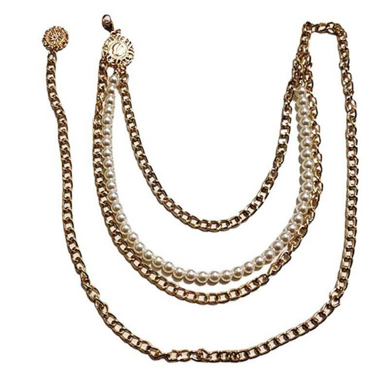 1 ~ 10PCS Trendy Pearl Waist Chain Versatile Hippie Chic Style Instagrammable trend accessori Chic eleganti accessori da spiaggia