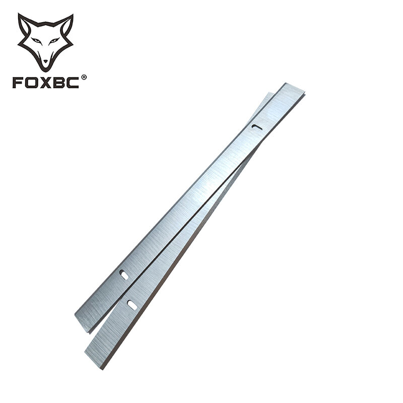 Строгальные лезвия FOXBC 210 мм x 16,5 мм x 1,5 мм из быстрорежущей стали для рейсмусового станка диаметром 204, строгального станка диаметром 204 мм, деревообрабатывающего инструмента 2 шт.