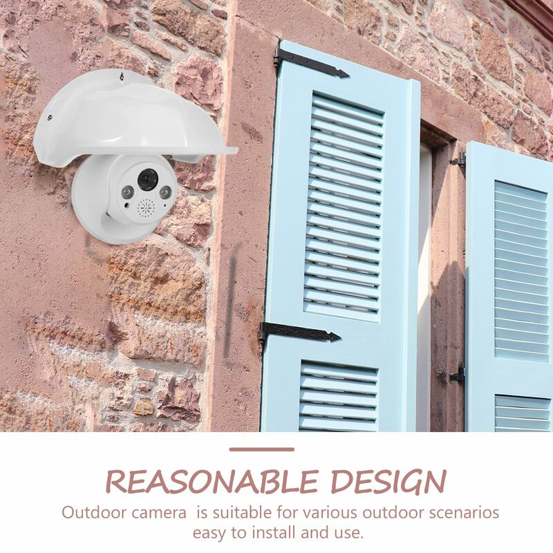 Outdoor Security Camera Cover, Proteção solar, Rain Cover, Habitação Camera Protector, 2pcs
