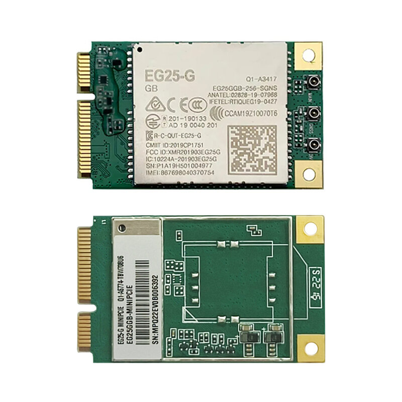 Quectel EG25-G EG25GGB-MINIPCIE/EG25GGB-MINIPCIE-S وحدة Pcie CAT4 صغيرة لفتحة بطاقة SIM الفرقة العالمية (اختياري)