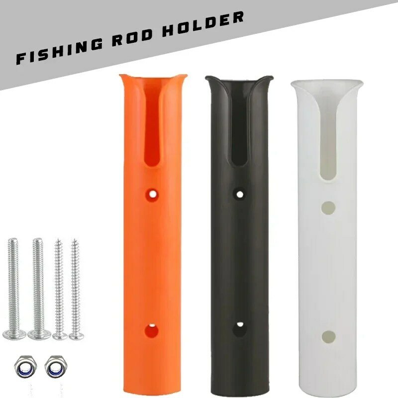 Boat Plastic Fishing Rod Holder Lightweight  Multicolor Durable Fishing Gear Tube Holder for Socket Rack Accessories Bracket