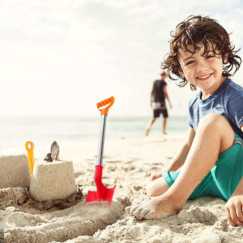Palas de arena de 4 piezas para niños, Juguetes de Playa, dragado de arena, pala de plástico, Juguetes de Playa para niños