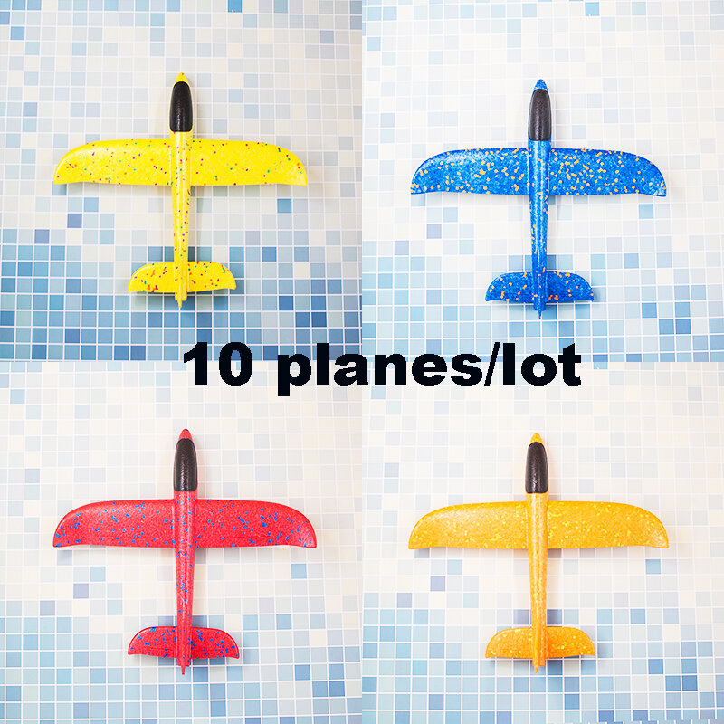 Avión de espuma para lanzar a mano, juguete de 37cm y 48cm, modo de vuelo, planeador de inercia, modelo de avión para niños, deporte al aire libre