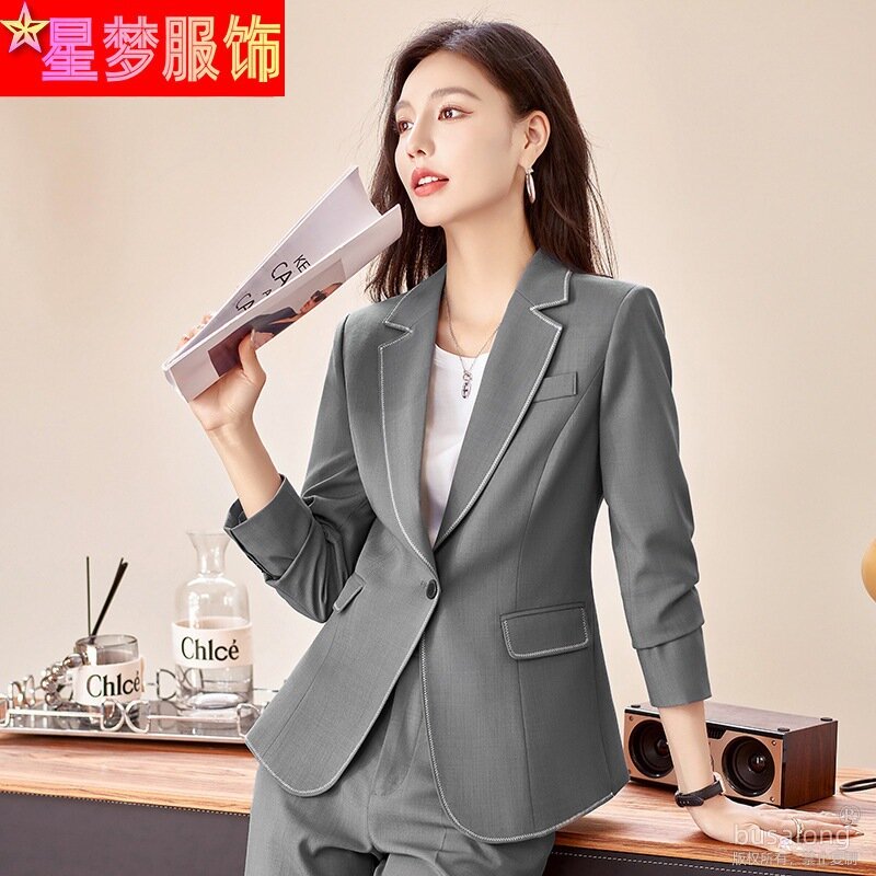 High-End Business Suit Women's Autumn and Winter 2023 New Temperament Goddess Style Work Clothes Fashion Commuter Suit