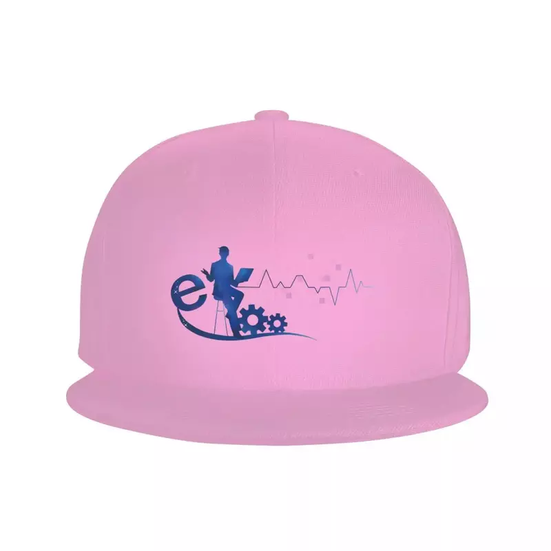 Casquette de baseball d'électrocardiogramme bleue personnalisée pour hommes et femmes, Snapback plat, chapeau Hip Hop, chapeau de sport, personnel technique