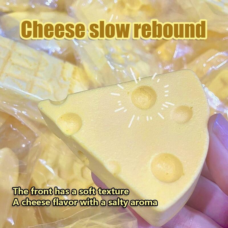 Jouet collant à remontée lente pour fromage, jouet à pincer, décompression, évent, rebond lent, 1 pièce, A9e5