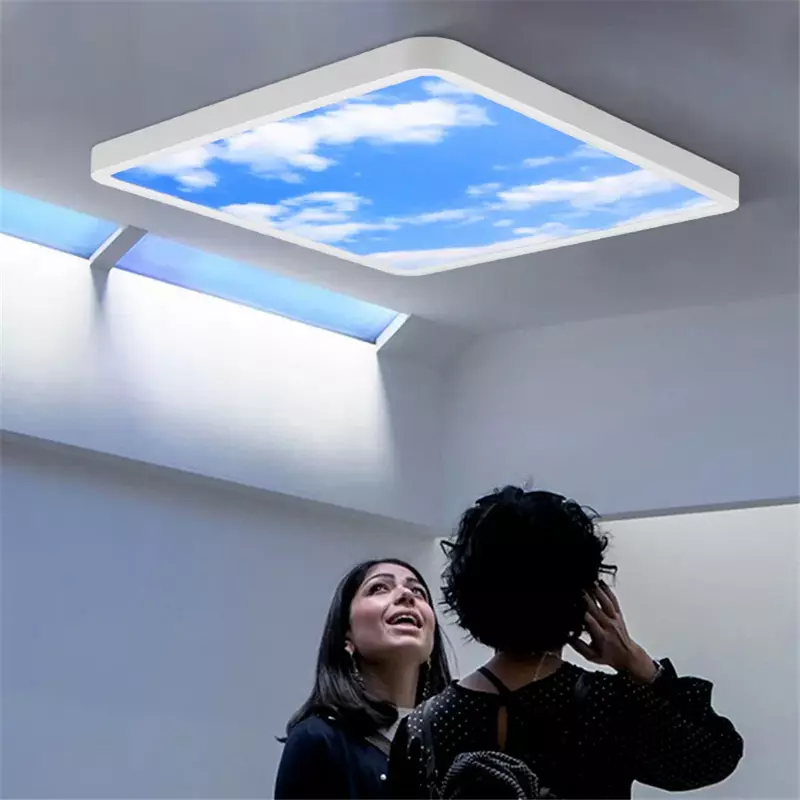 مصباح سقف LED سماء زرقاء حديث ، 48 واط ، 24 واط ، 18 واط ، لوحة سماء ، أضواء لغرفة المعيشة ، القمر ، غرفة النوم